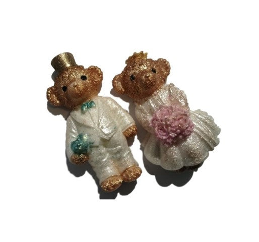 Teddy Wedding (2 Cavity) Silicone Mould