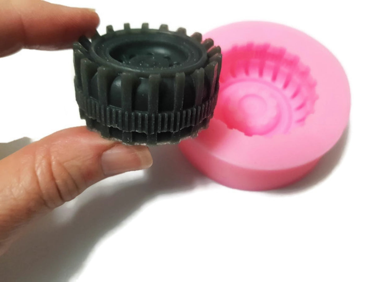 Wheel Tyre Silicone Mould (Middle Sized)