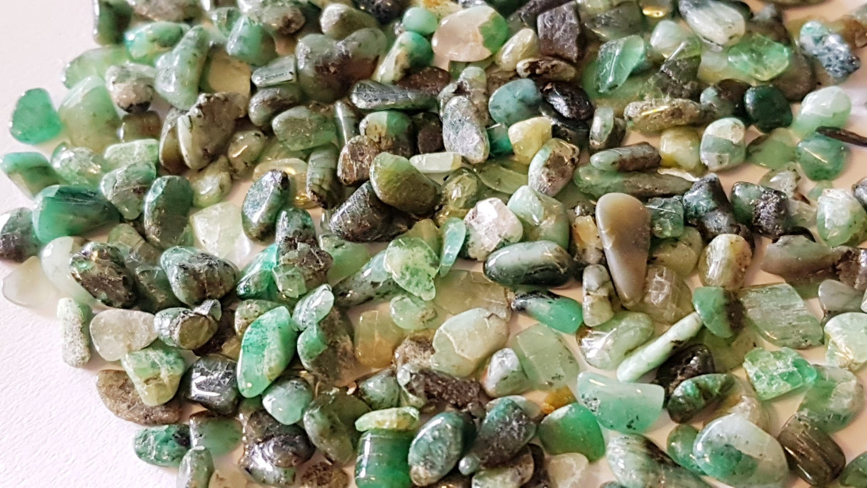 Emeralds Tumbled polished x 20