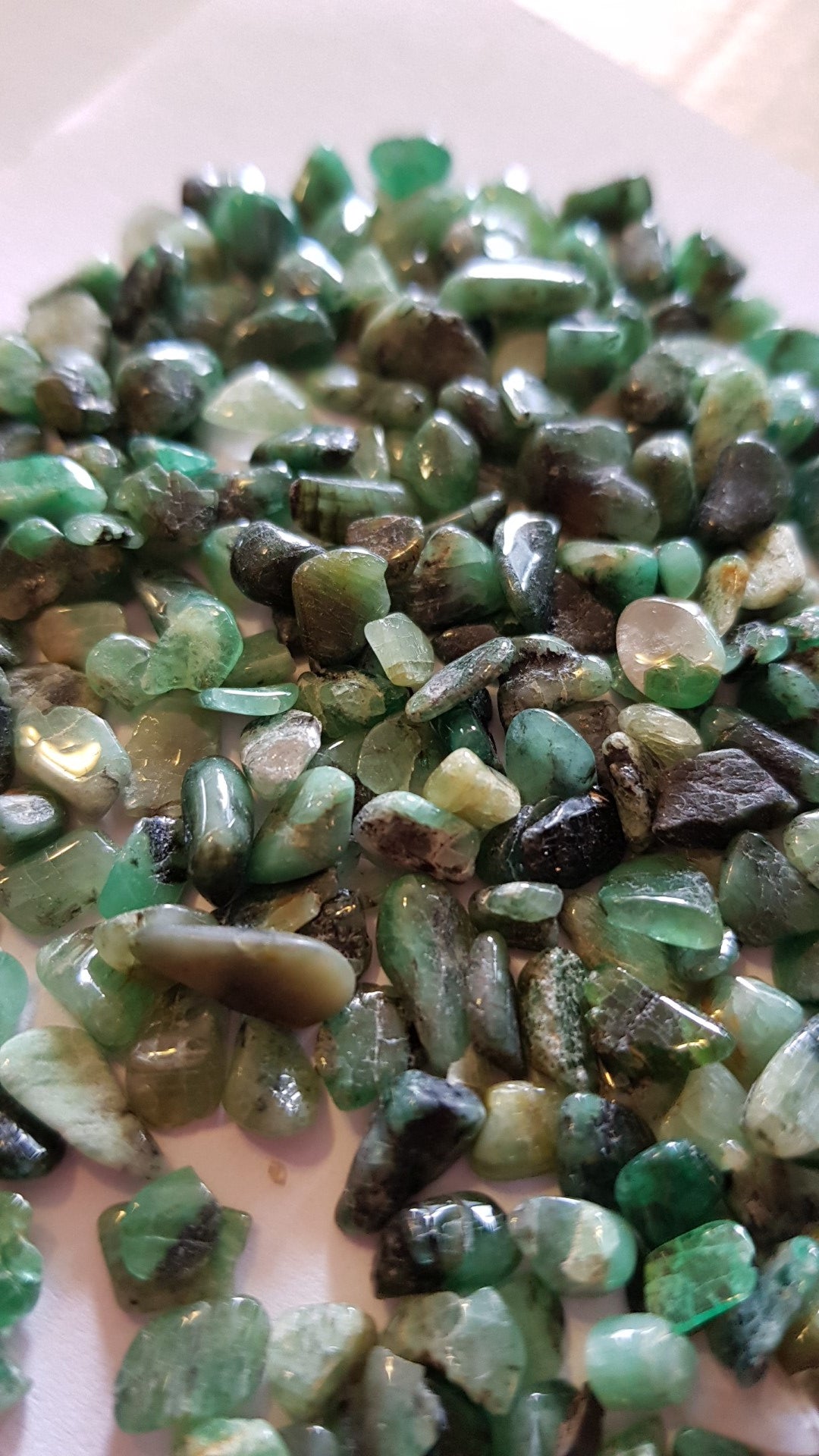 Emeralds Tumbled polished x 20