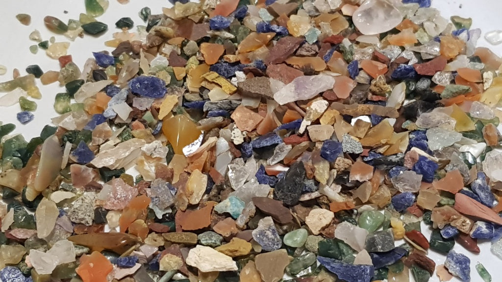 Mixed Gemstone Crystals Tiny Rough Chips