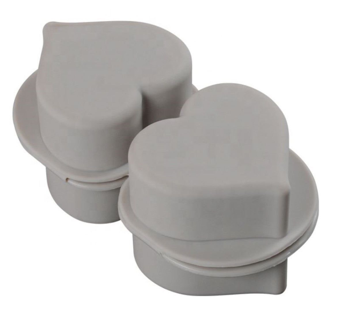 Hearts Curvy 4 Cavities Silicone Mould