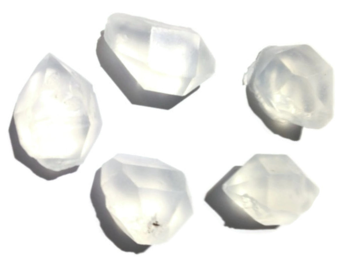 Herkimer Diamonds x 7 on Round Base Silicone Mould