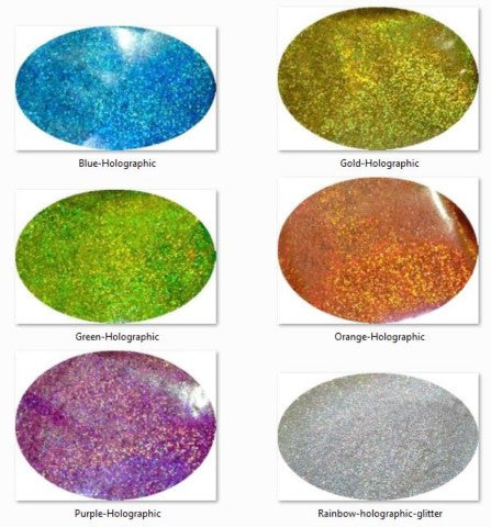 *Cosmetic Grade Glitter Kit of 6 Holographic Colours