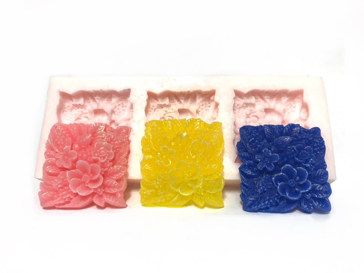 Tropical Garden (3 Cavity) Silicone Mould