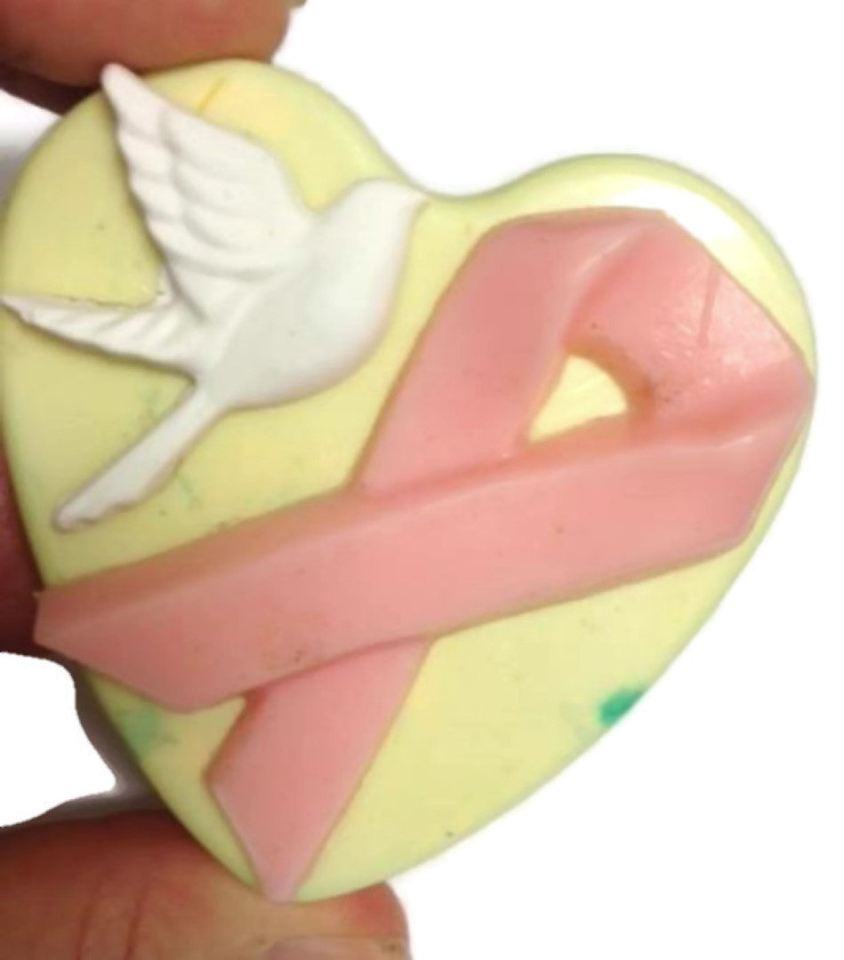 Peace Dove Awareness Ribbon Silicone Mould: Autism, Breast Cancer