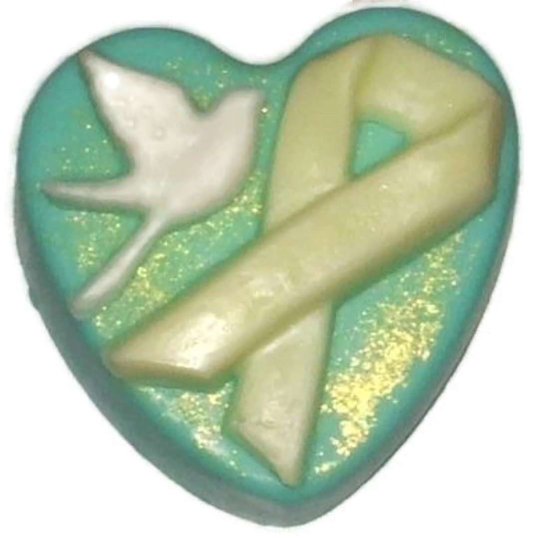 Peace Dove Awareness Ribbon Silicone Mould: Autism, Breast Cancer