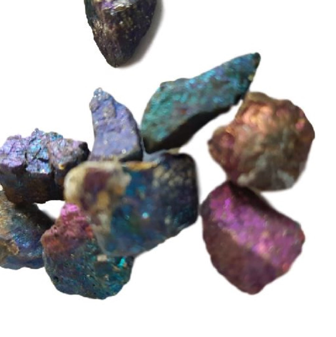 Tiny Peacock Ore Chalcopyrite Minerals