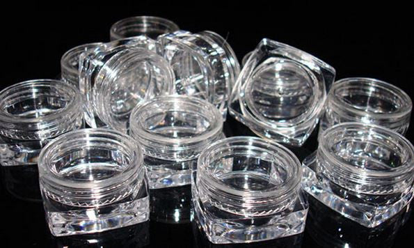 5ml Square Clear Pots + Lids