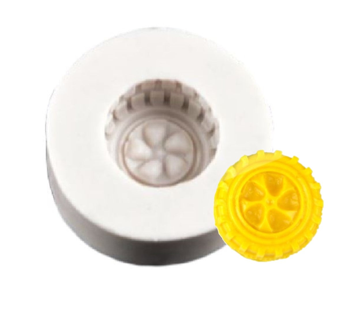 Wheel Tyre Mini Silicone Mould (Smaller)